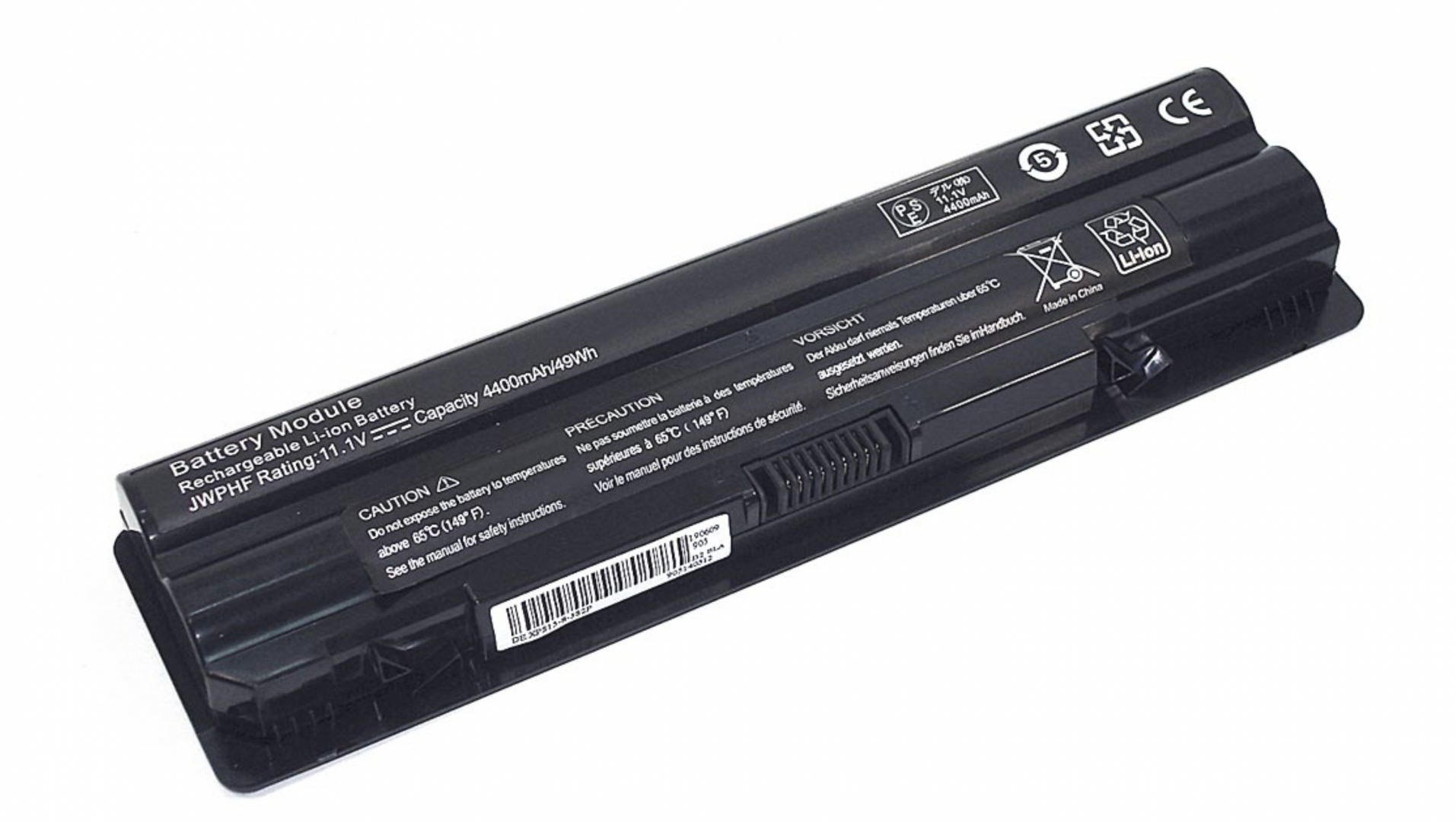 Аккумулятор DELL XPS 14 11.1V, 4400-5200mAh, OEM
