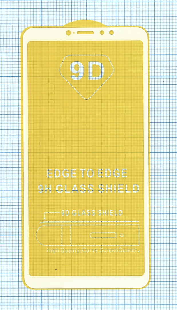 Защитное стекло "Полное покрытие" для Xiaomi Mi Max 3 белое