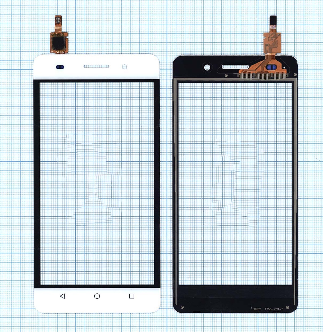 Сенсорное стекло (тачскрин) для Huawei Honor 4C белое