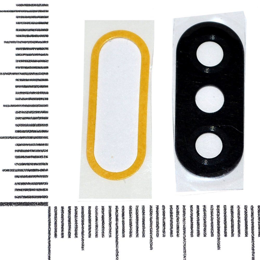 Стекло Xiaomi Redmi Note6 Pro задней камеры с глазком черный