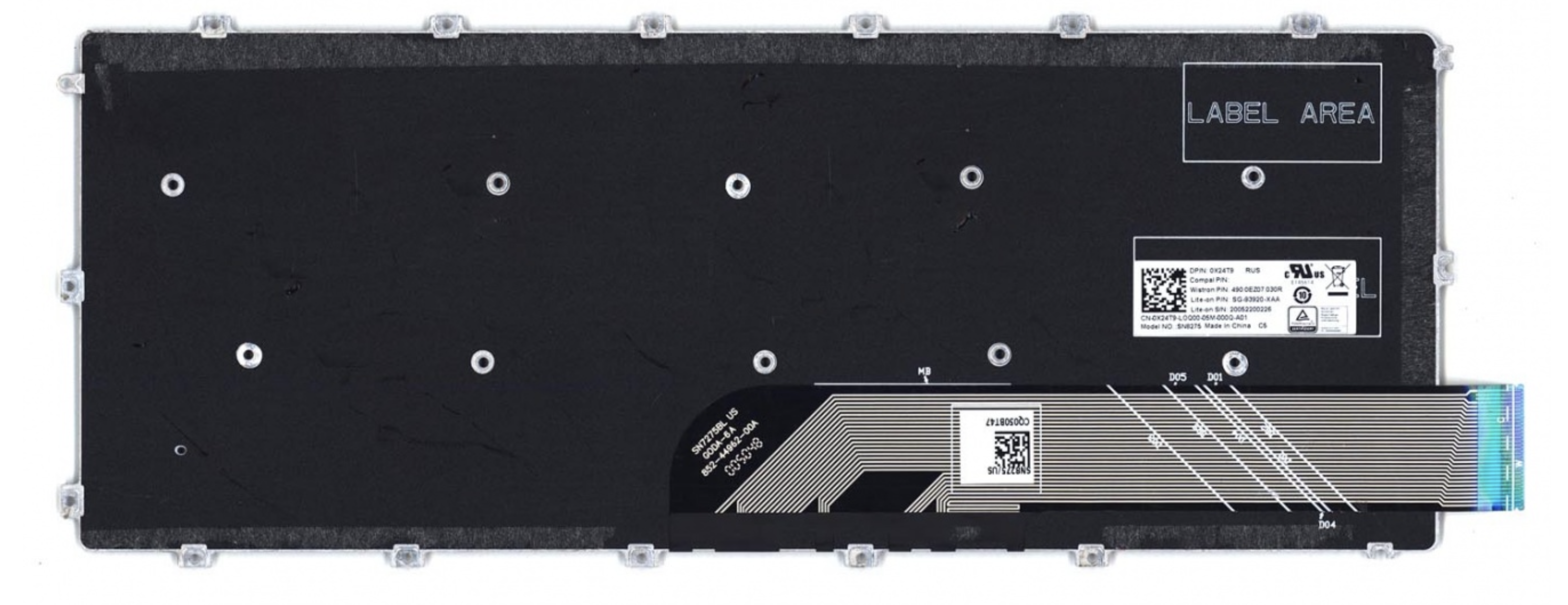 Клавиатура DELL Latitude 3400, 3400-0935 OEM