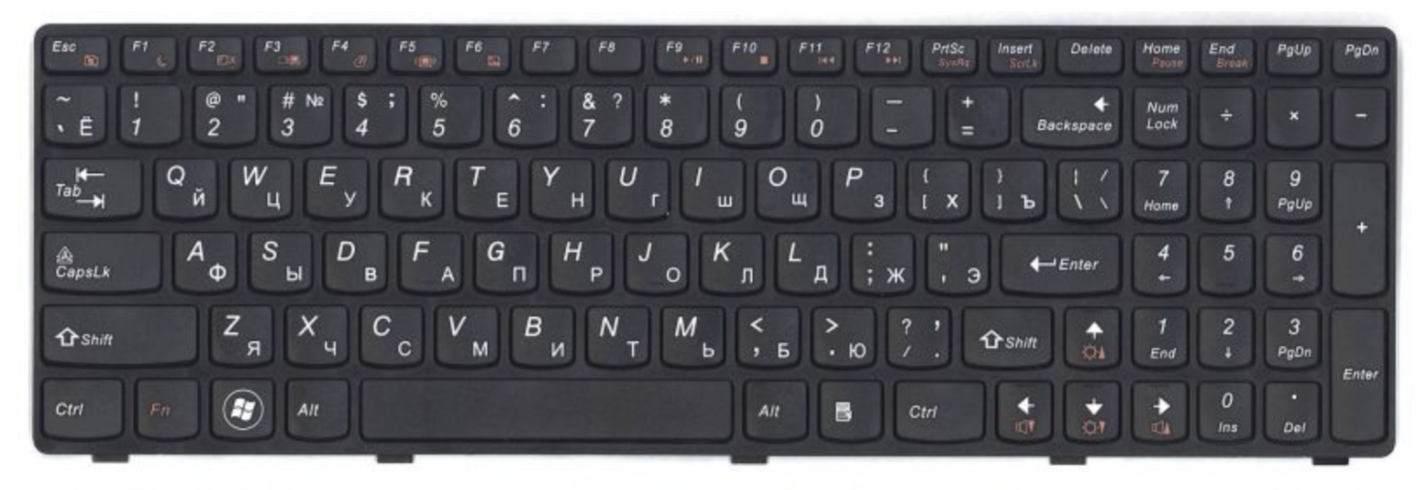 Клавиатура Lenovo IdeaPad G780 OEM