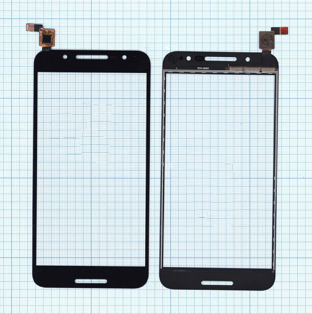 Сенсорное стекло (тачскрин) для Alcatel A7 5090Y черное
