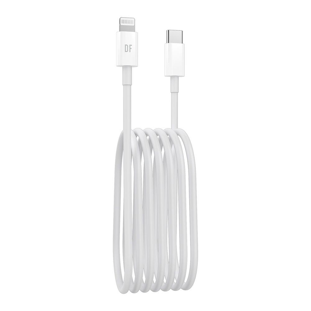 Кабель USB TYPE-C - Lightning 8-pin DOTFES A01A белый (1м)