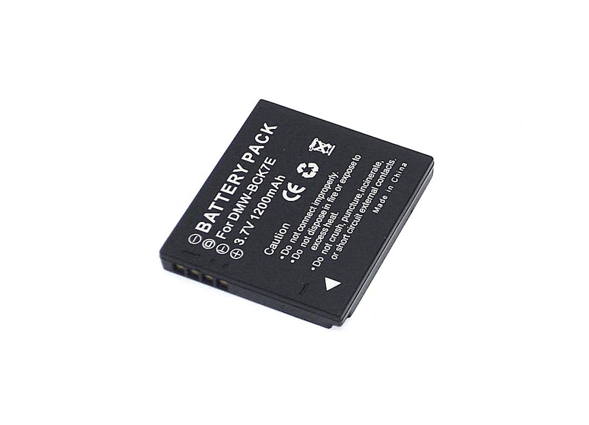 Аккумуляторная батарея для фото и видеокамер Panasonic Lumix DMC-FH2  (DMW-BCK7E) 3,7V 1200mAh