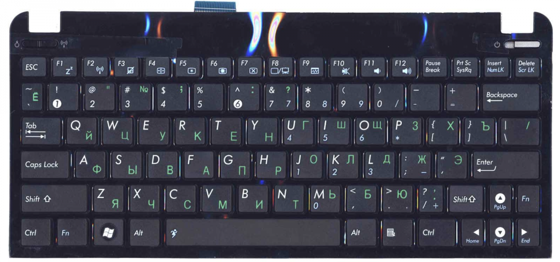 Клавиатура ASUS Eee PC 1015 с рамкой, OEM