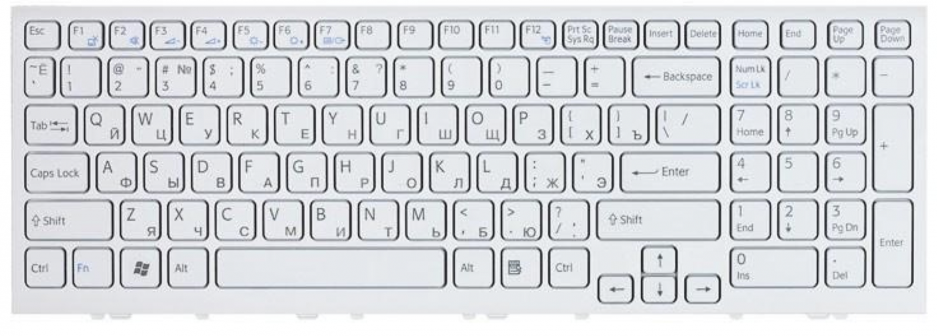 Клавиатура Sony VAIO VPCEH2C5E OEM