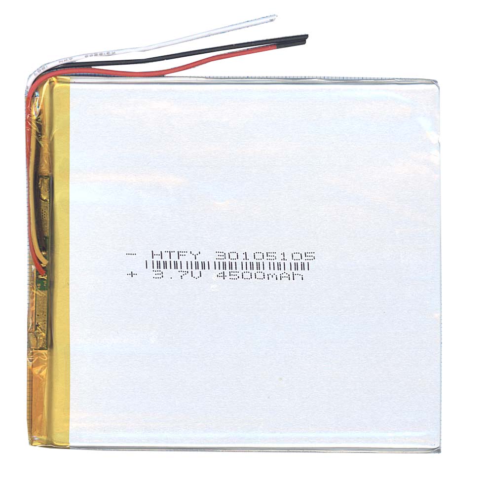 Аккумулятор Li-Pol (батарея) 3*105*105мм 3pin 3.7V/4500mAh