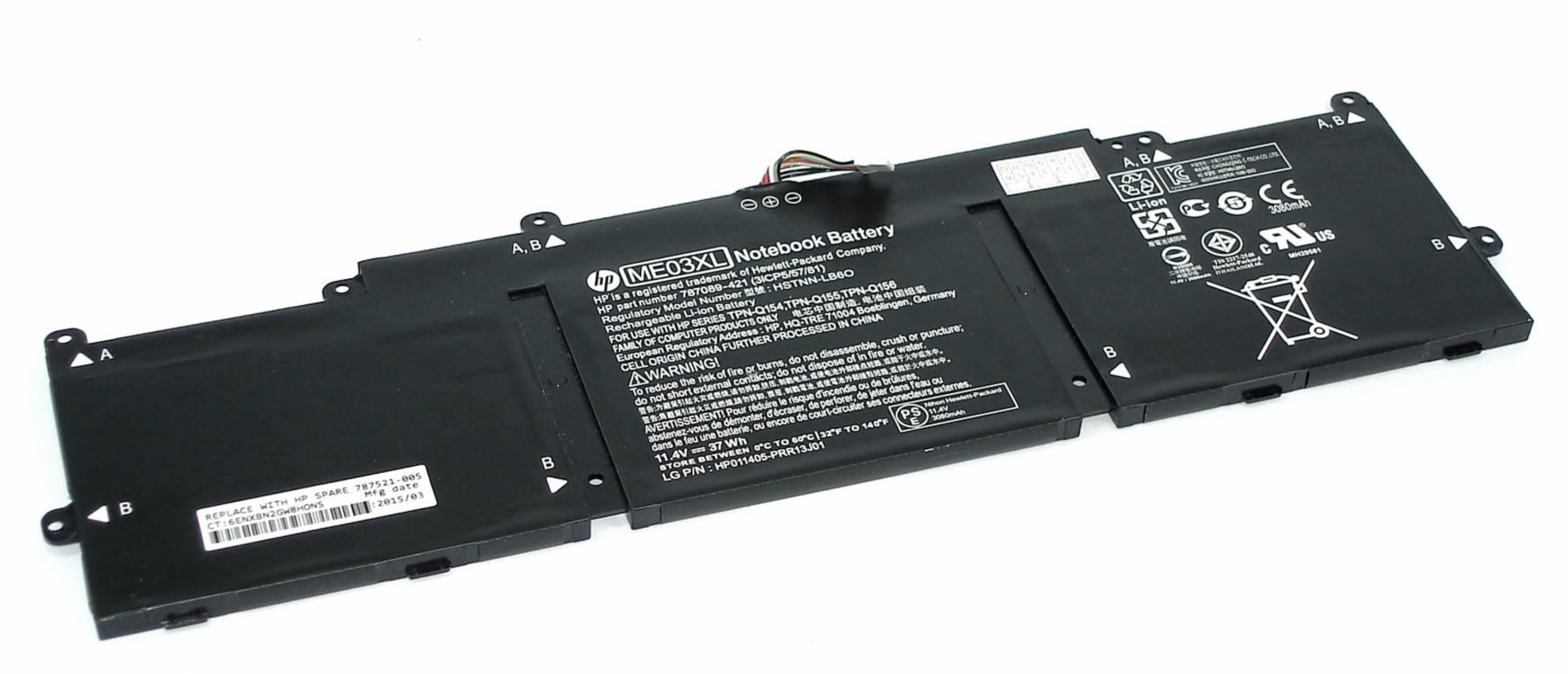 Аккумулятор HP Stream 11-d010nr 11.4V, 37Wh, Original