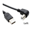 Кабель USB  2.0 на  USB-B угол влево 1 м