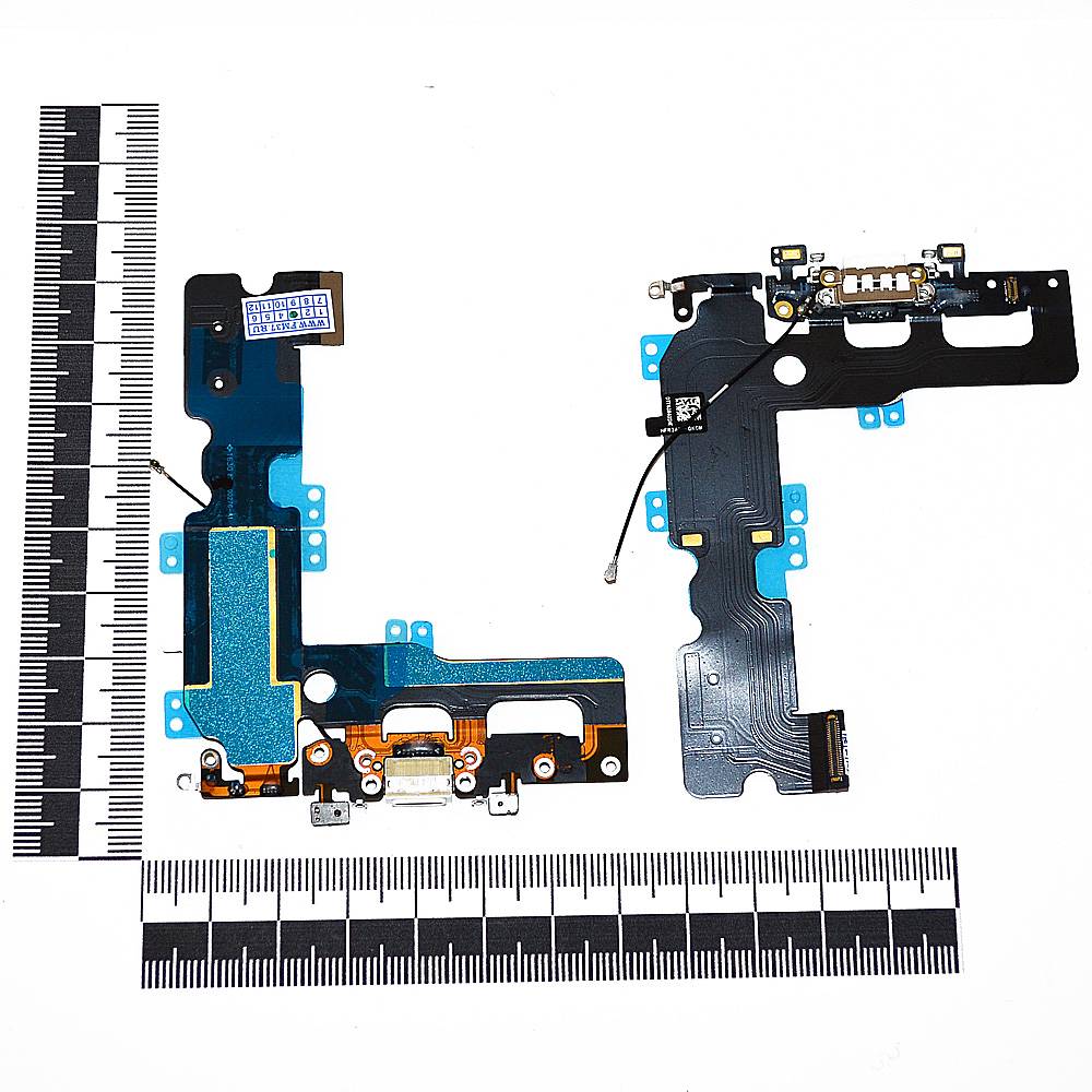 Шлейф iPhone 7 Plus + разъем зарядки белый