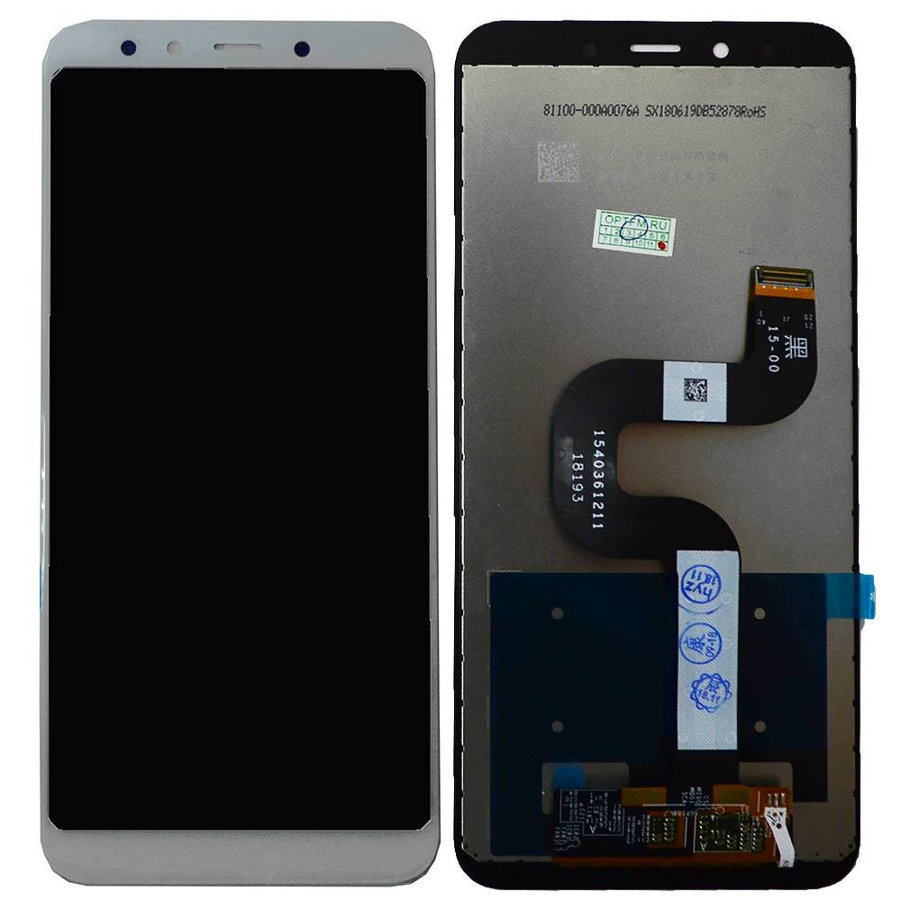 Дисплей Xiaomi Mi 6X/Mi A2 + тачскрин белый (матрица orig)
