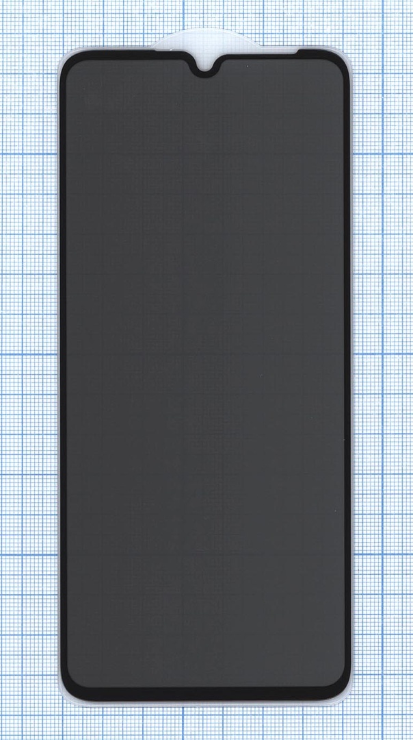 Защитное стекло Privacy "Анти-шпион" для Xiaomi Redmi 13C / Poco C65 черное