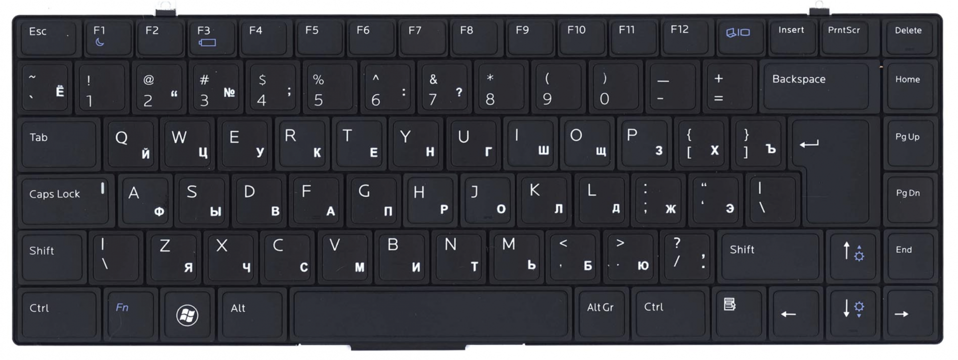 Клавиатура DELL Studio XPS 1645 без подсветки, OEM