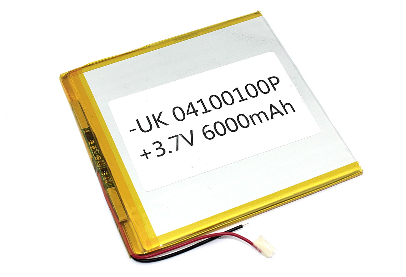 Аккумулятор Li-Pol (батарея) 4*100*100мм 2pin 3.7V/6000mAh