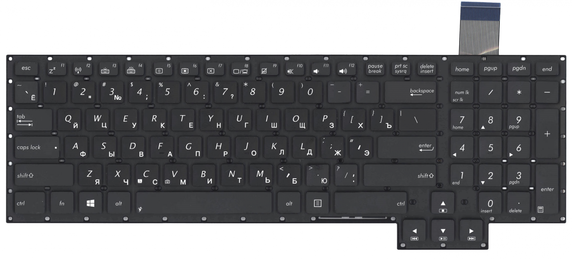 Клавиатура Asus ROG G750J без рамки, OEM