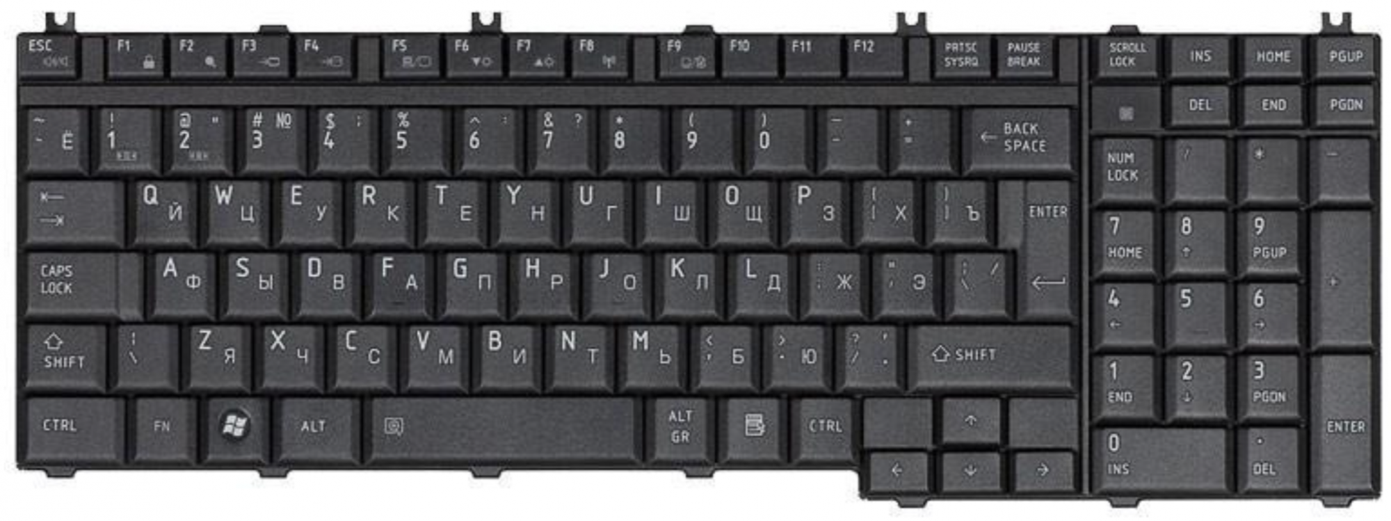 Клавиатура Toshiba Satellite A500 OEM