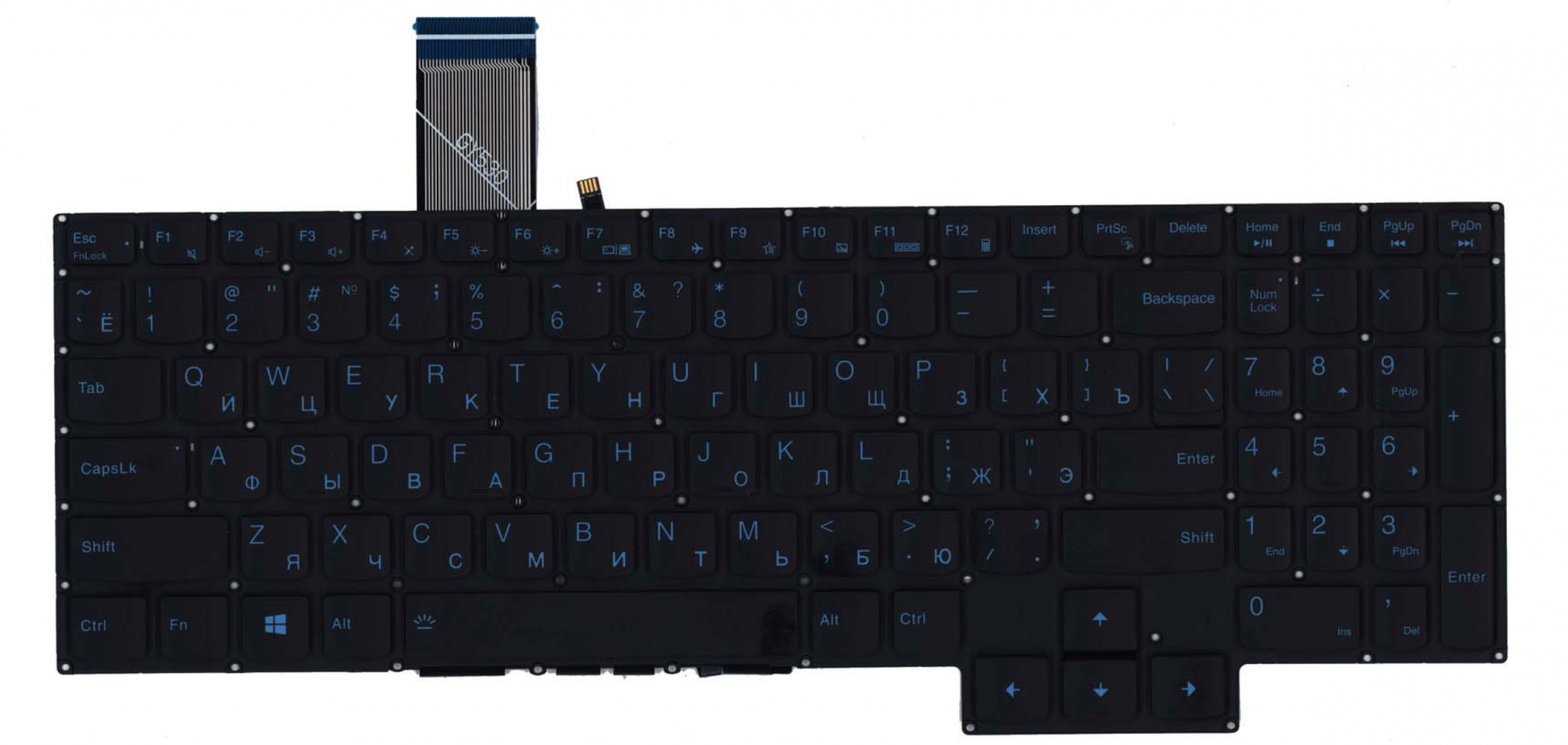 Клавиатура Lenovo Legion y7000p с синей подсветкой, OEM