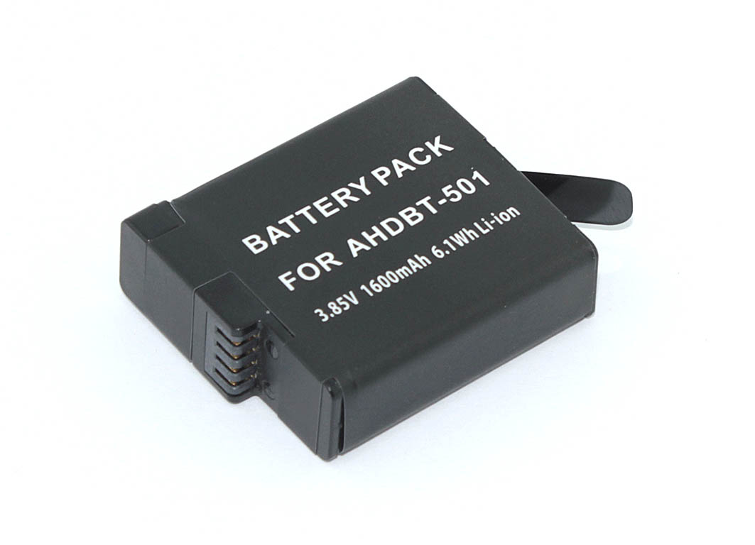 Аккумуляторная батарея AABAT-001 для видеокамеры GoPro HERO 5, 6, 7  3.85V 1600mAh Li-ion