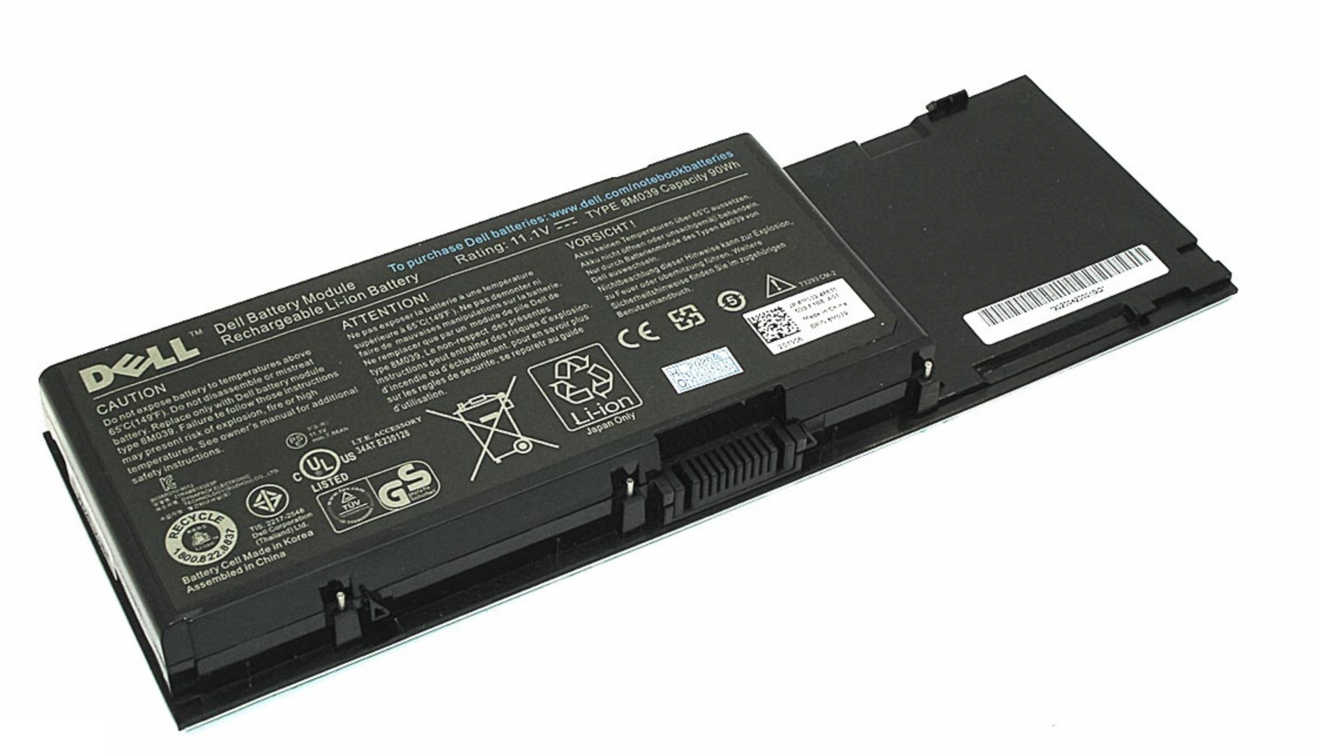 Аккумулятор DELL Precision M6500 Mobile WorkStation 11.1V, 90Wh, Original