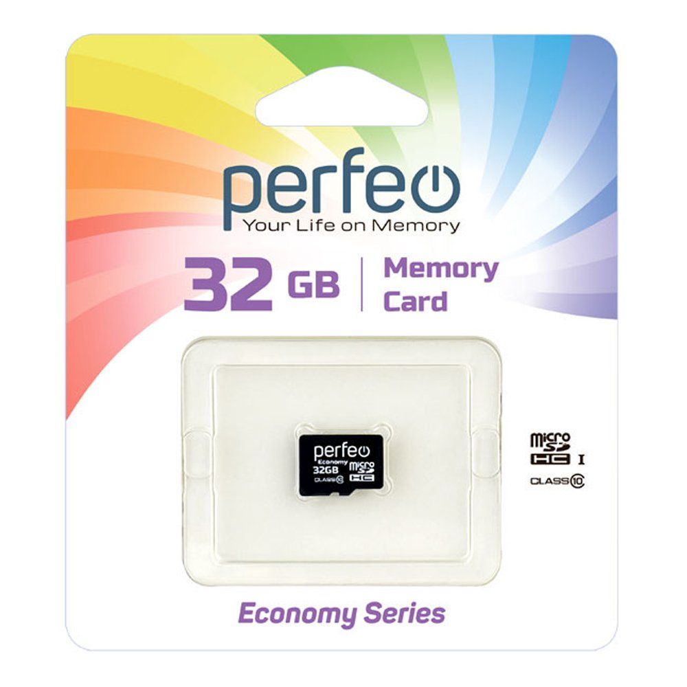32GB PERFEO MicroSDHC class 10 без адаптера ES (только для смартфонов)