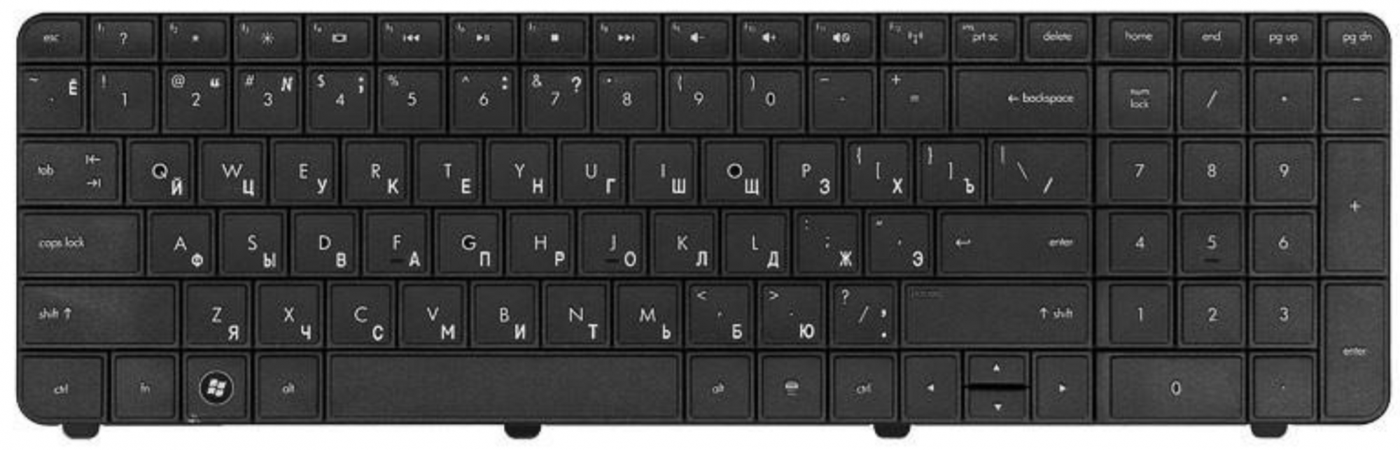 Клавиатура HP Compaq Presario CQ72 OEM