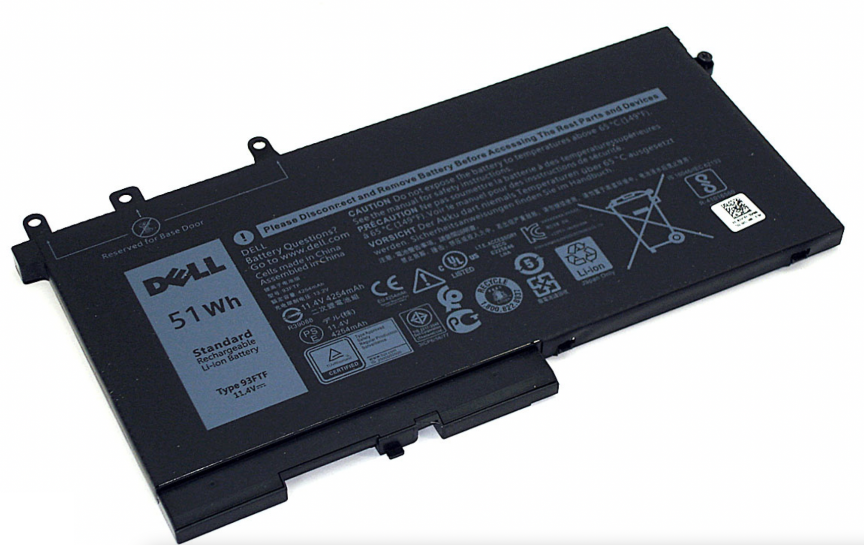 Аккумулятор DELL Latitude 5490, 5490-0816 11.4V, 51Wh, Original