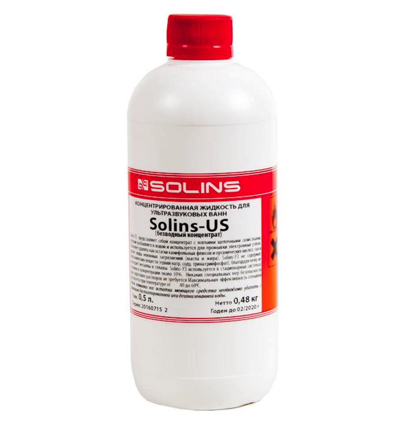 Solins-US, отмывочная жидкость для ультразвуковых ванн, 500мл