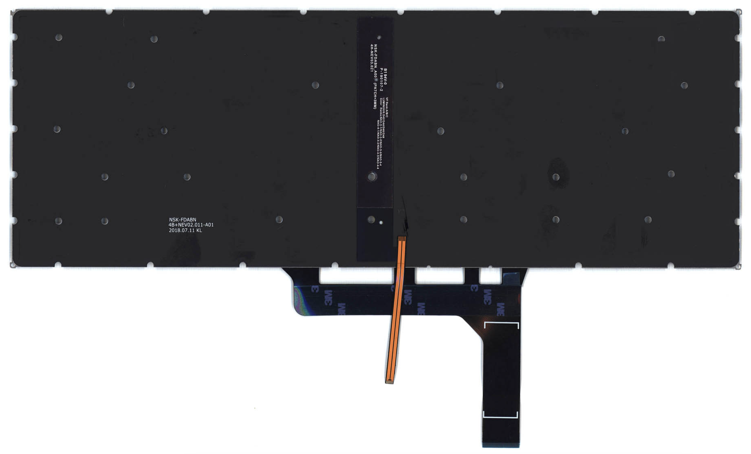 Клавиатура MSI GS65 с подсветкой, OEM