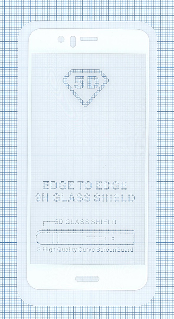 Защитное стекло для Huawei Nova 2 Plus белое