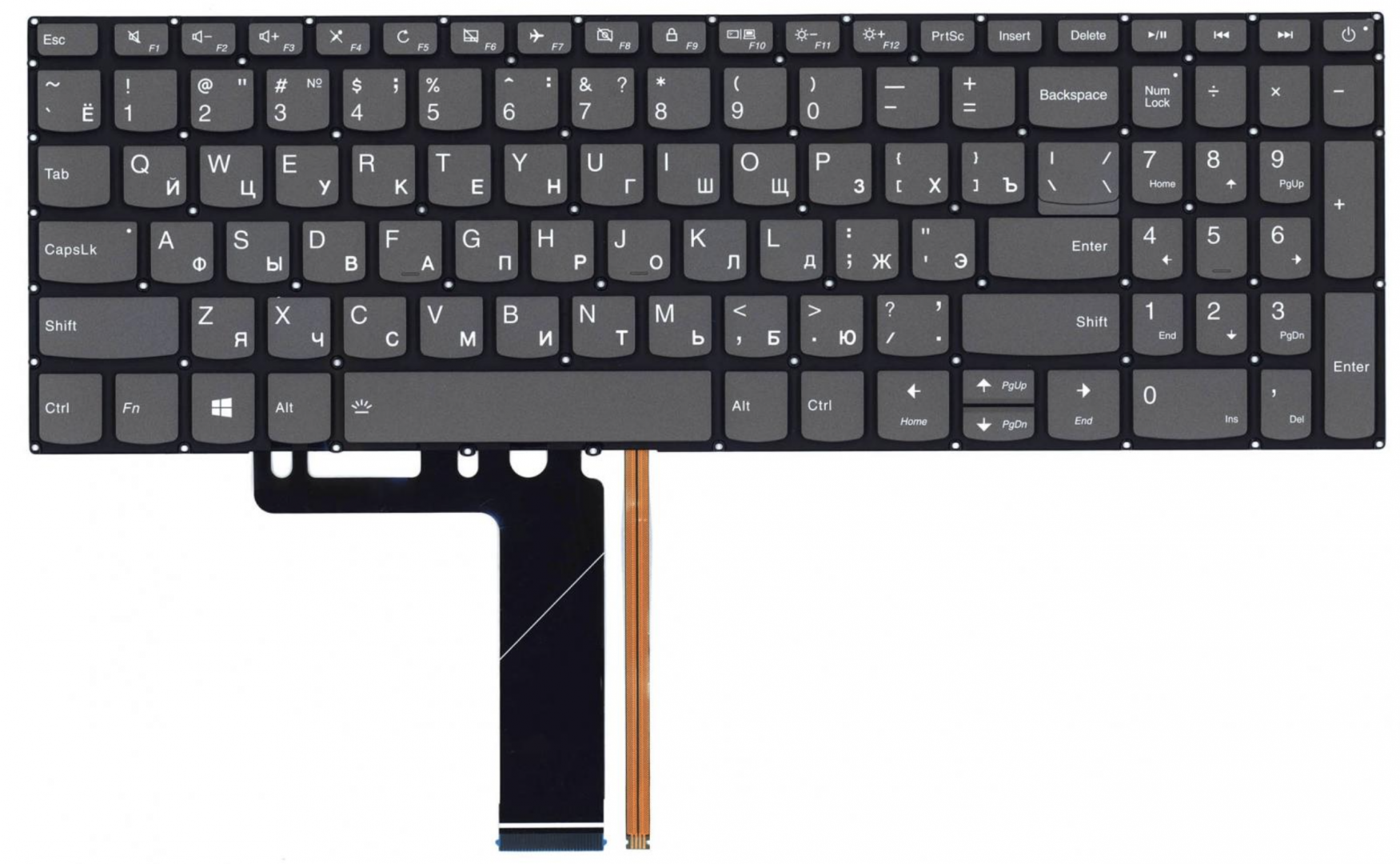 Клавиатура Lenovo IdeaPad 330-15ARR с подсветкой, OEM