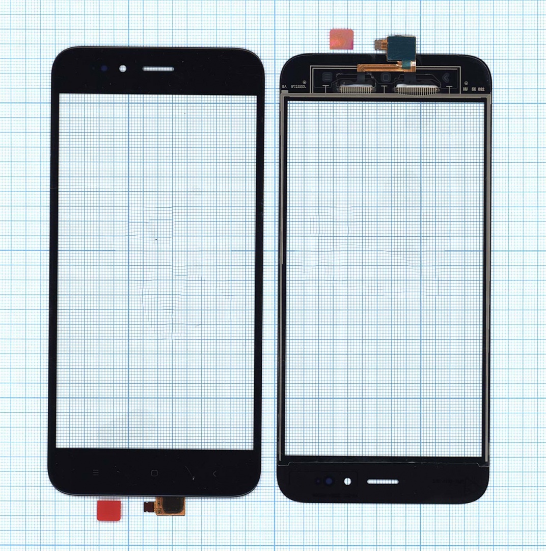 Сенсорное стекло (тачскрин) для Xiaomi Mi A1 / Mi 5X черное
