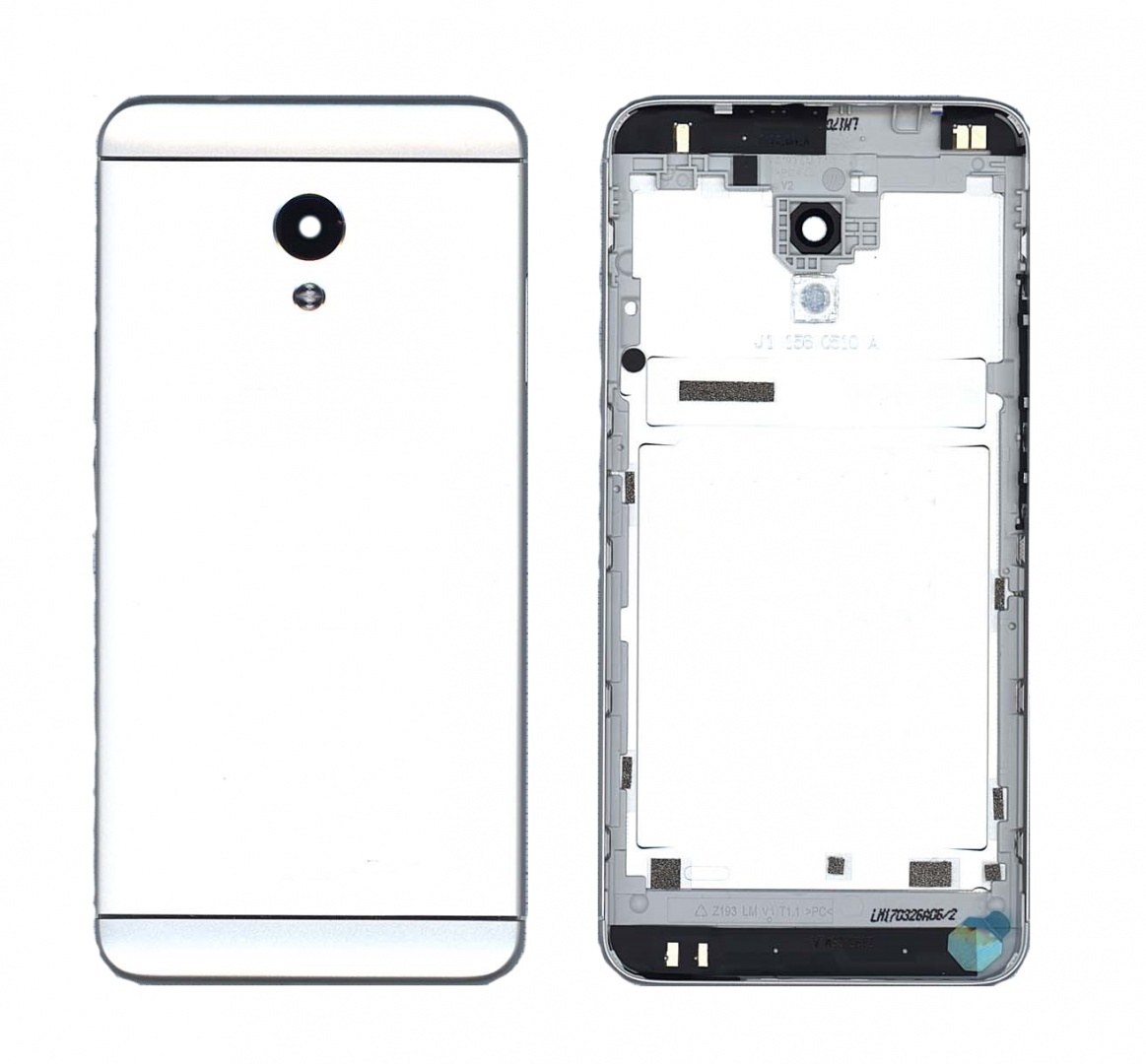 Задняя крышка для Meizu M5s серебристая