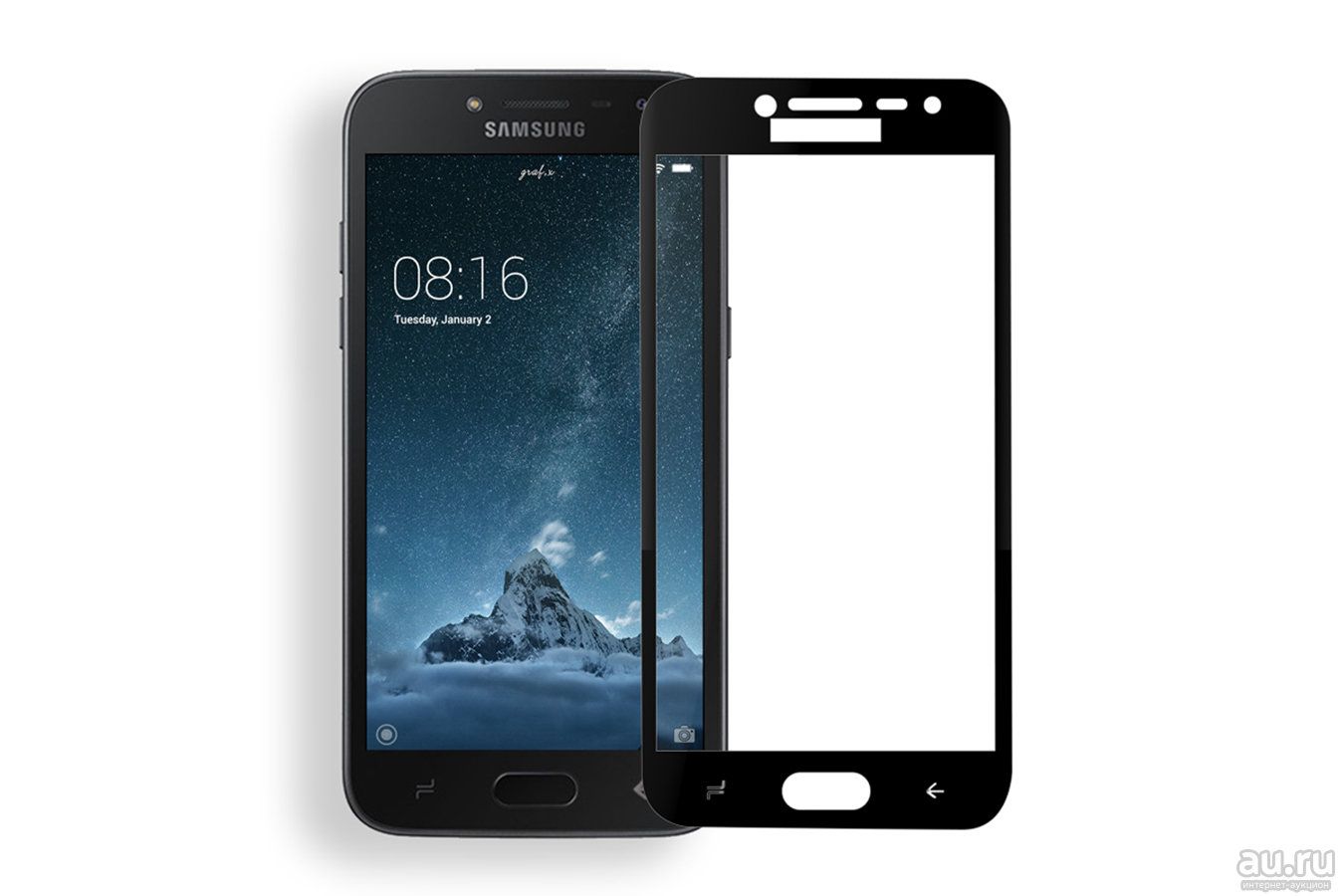 Защитное стекло 3D во весь экран Samsung Galaxy J2 2018/SMJ250