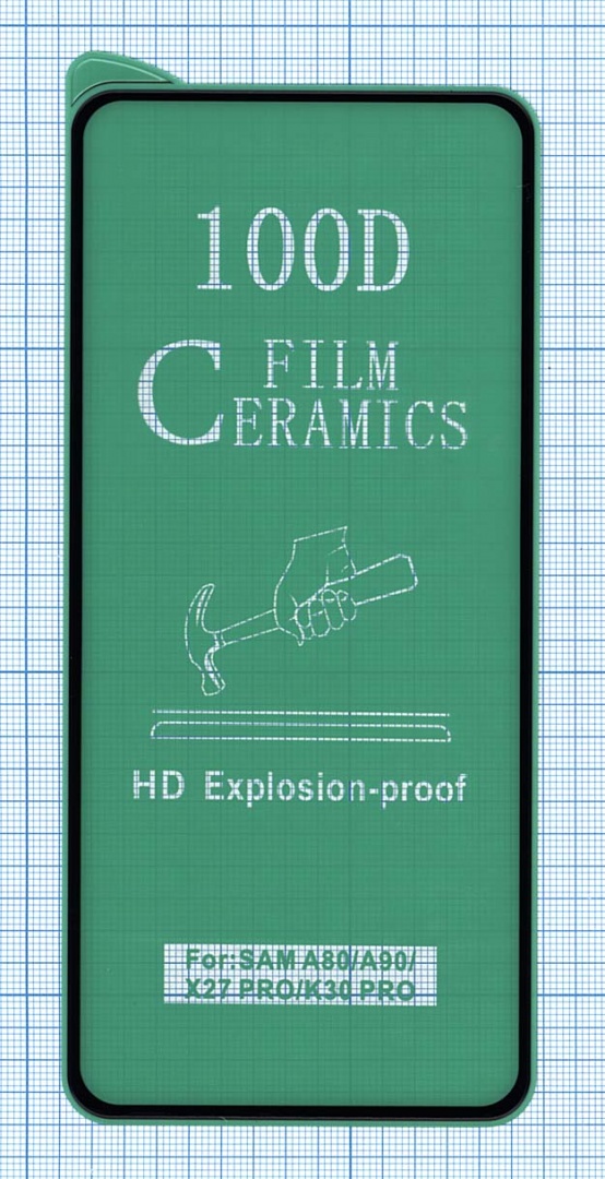 Керамическая пленка (стекло) для Xiaomi Redmi K30 черная