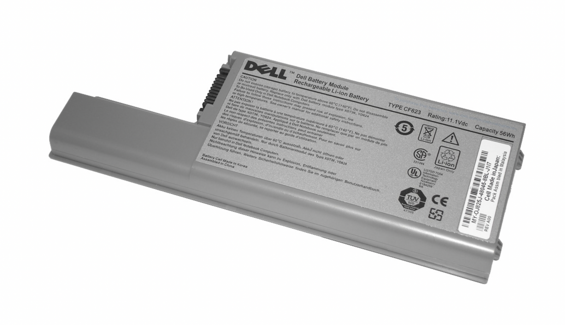 Аккумулятор DELL Latitude D531 11.1V, 56Wh, Original