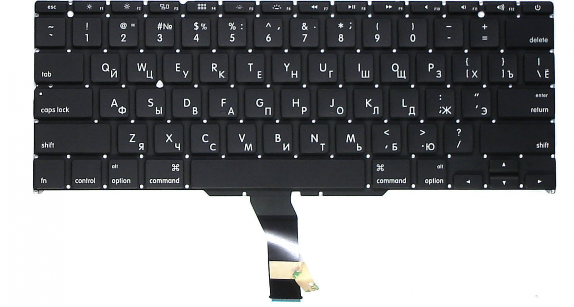Клавиатура Apple MacBook Air 11.6" начало 2014 A1465 (MD711LL/B) с подсветкой, OEM