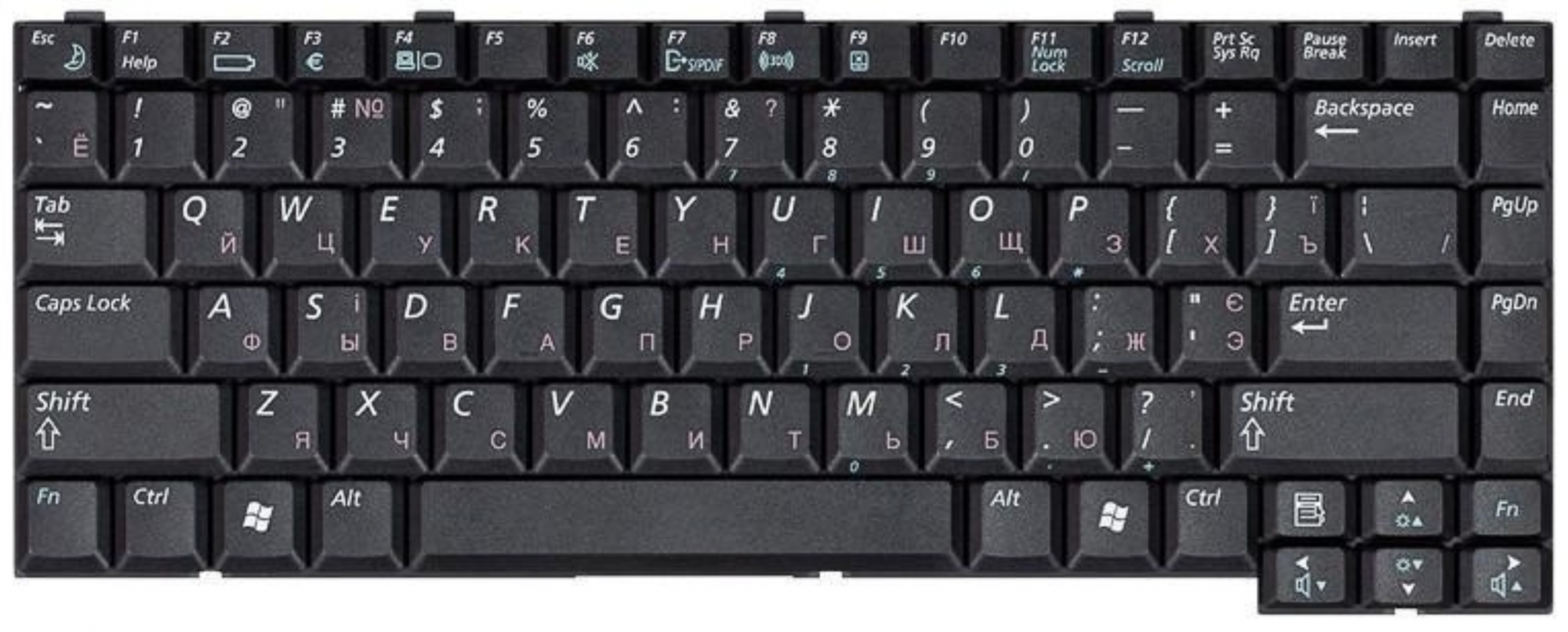 Клавиатура Samsung R50 OEM