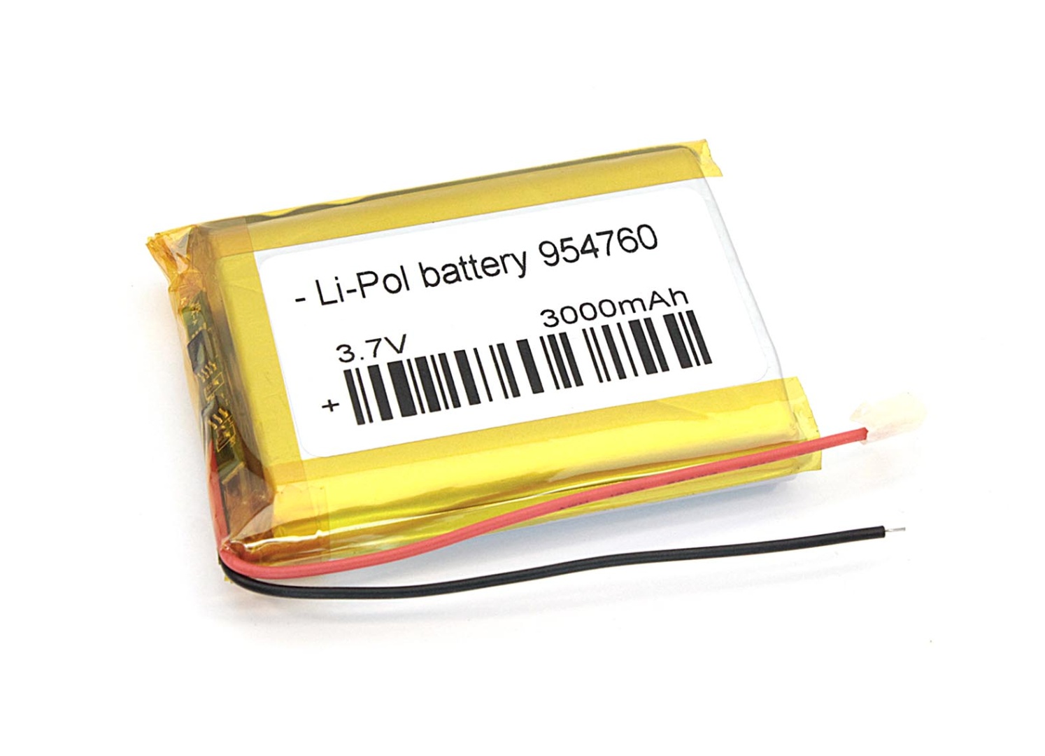 Аккумулятор Li-Pol (батарея) 9.5*47*60мм 2pin 3.7V/3000mAh