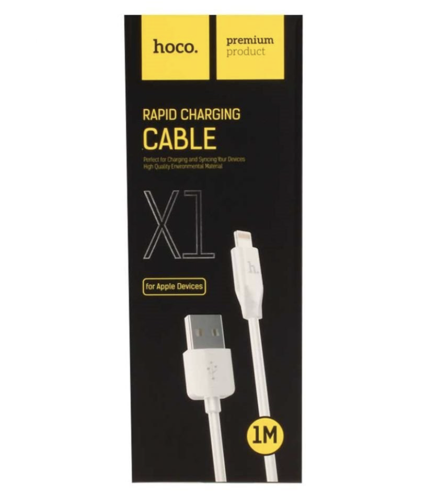 Кабель Hoco Rapid Charging USB-Lightning 1m