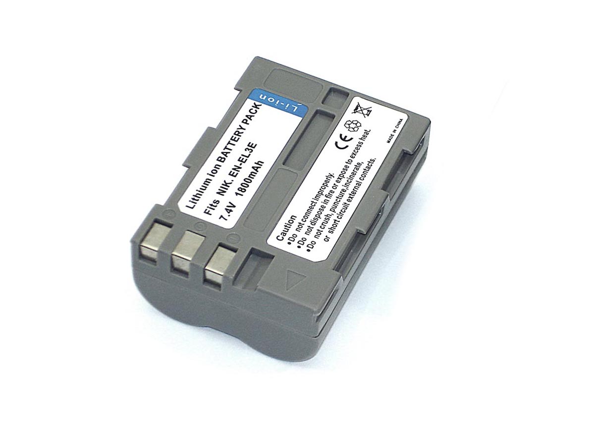 Аккумуляторная батарея для фотоаппарата Nikon D80 (EN-EL3e) 7.4V 2200mAh
