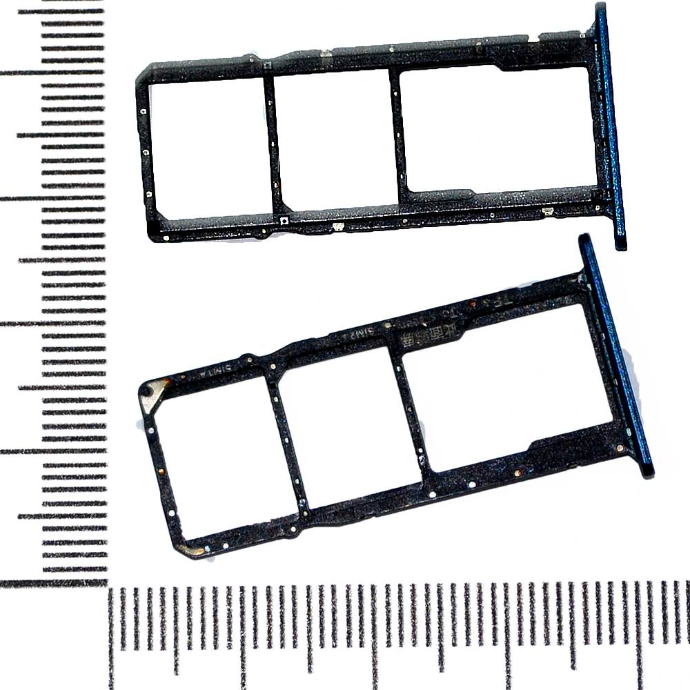 Держатель сим-карты Huawei Y5 Prime (2018)/Honor Play 7 синий