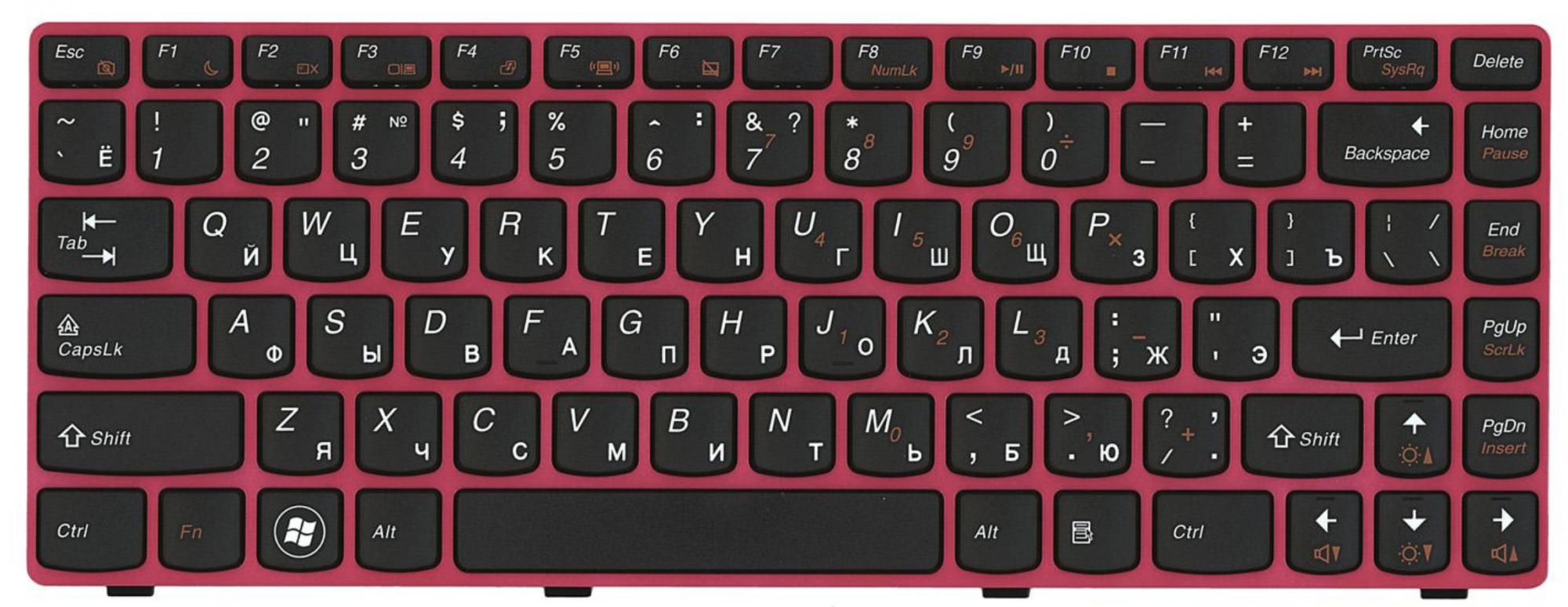 Клавиатура Lenovo IdeaPad Z470 OEM