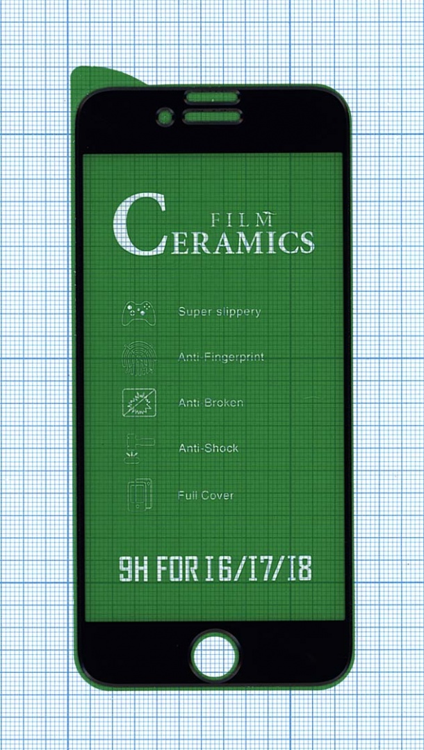 Керамическая пленка (стекло) для Iphone 7/ 8 черная