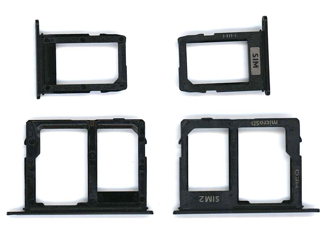 Лоток для SIM-карты Samsung Galaxy A6 Plus (A605F) черный