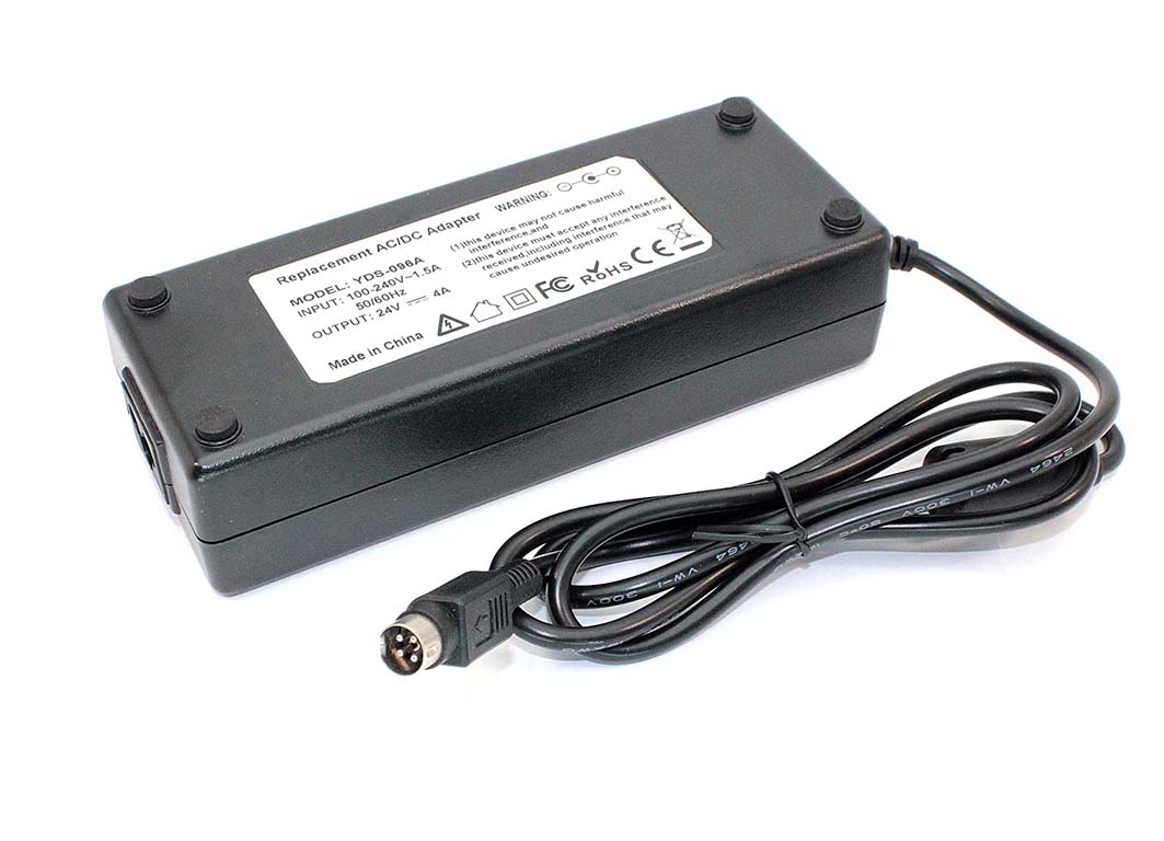 Блок питания для монитора и телевизора LCD 24V 4A 96W 4pin OEM