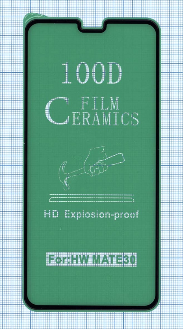 Керамическая пленка (стекло) для Huawei Mate 30 черная