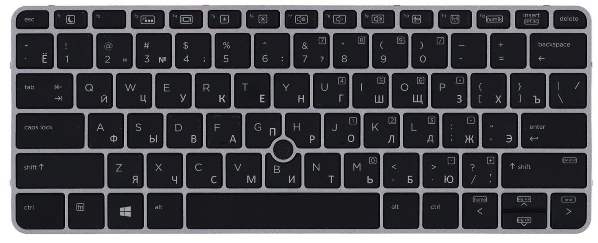 Клавиатура HP Elitebook 820 G4 Z2V91EA с подсветкой и указателем, OEM