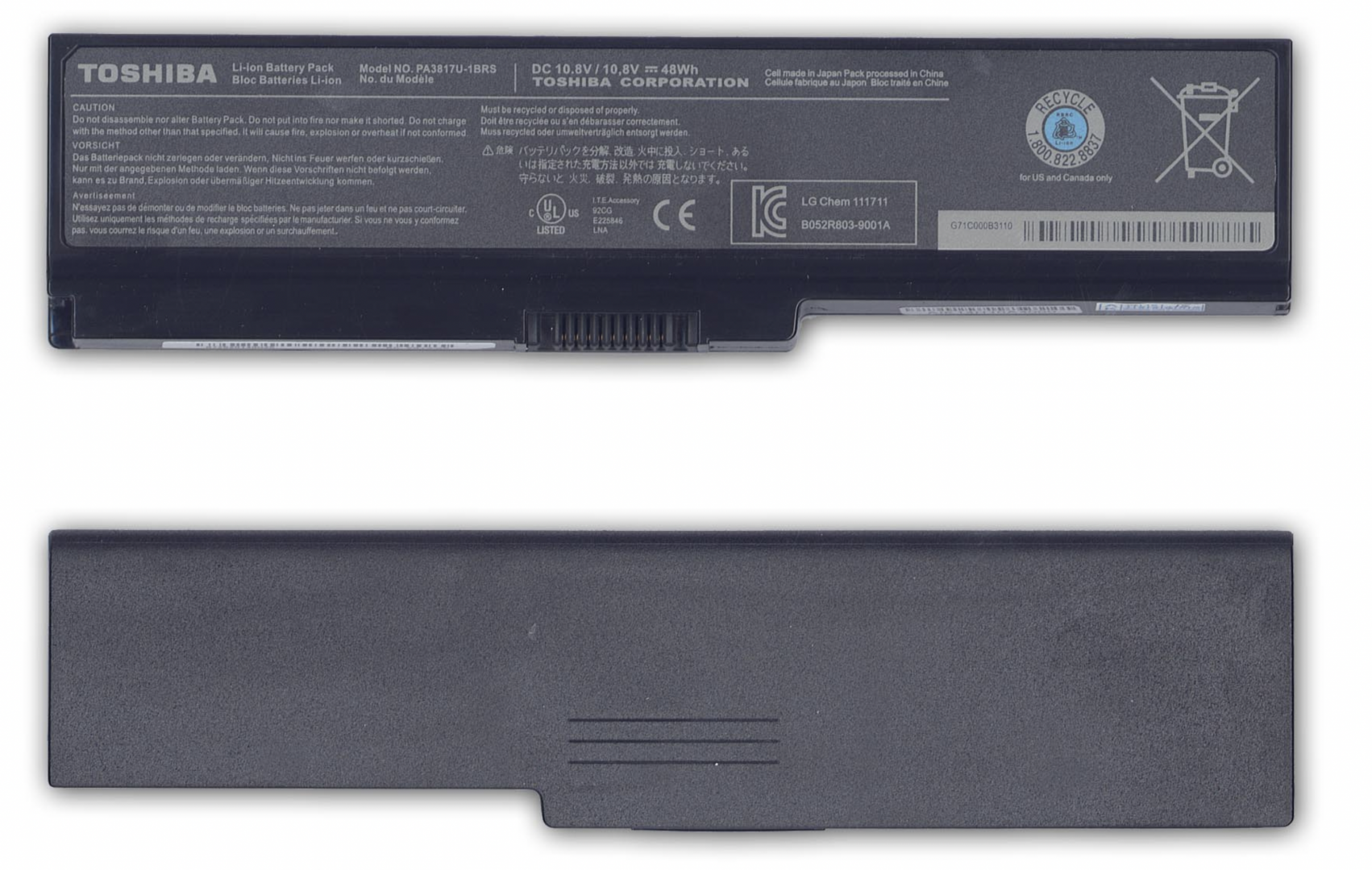 Аккумулятор Toshiba Satellite C650 10.8V, 48Wh, Original