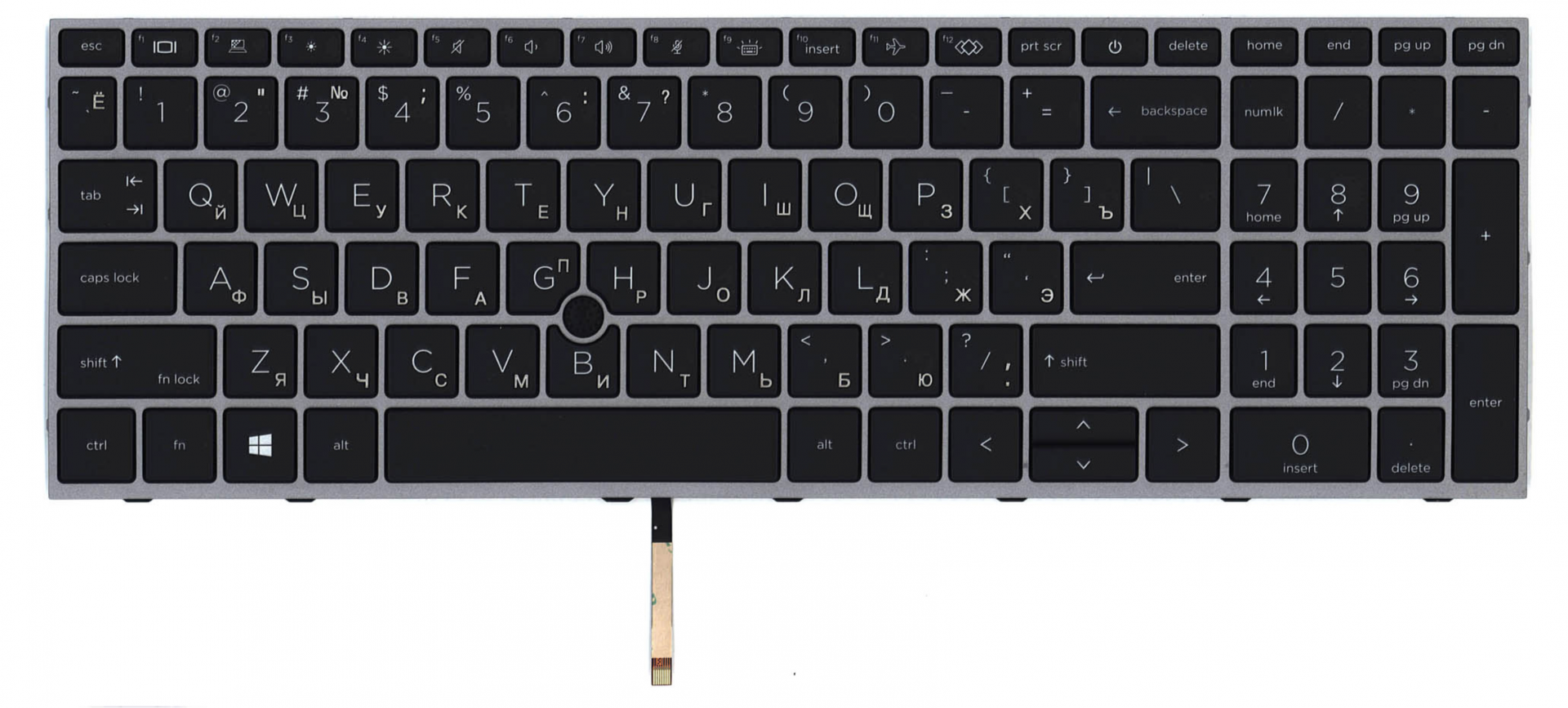 Клавиатура HP ZBook Fury 15 G7 с подсветкой, OEM